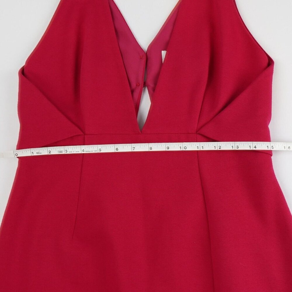 Nicholas Fuchsia Deep V Midi Dress - Size 8 - Euc - image 8